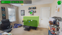 Image showing the user place ar elements with the homevision portal.